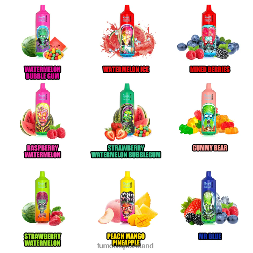 Fumot Tornado 9000 Pro Disposable Vape - 18ML (1 Piece) T6F626214 | Fumot Vape Sale Cool Mint